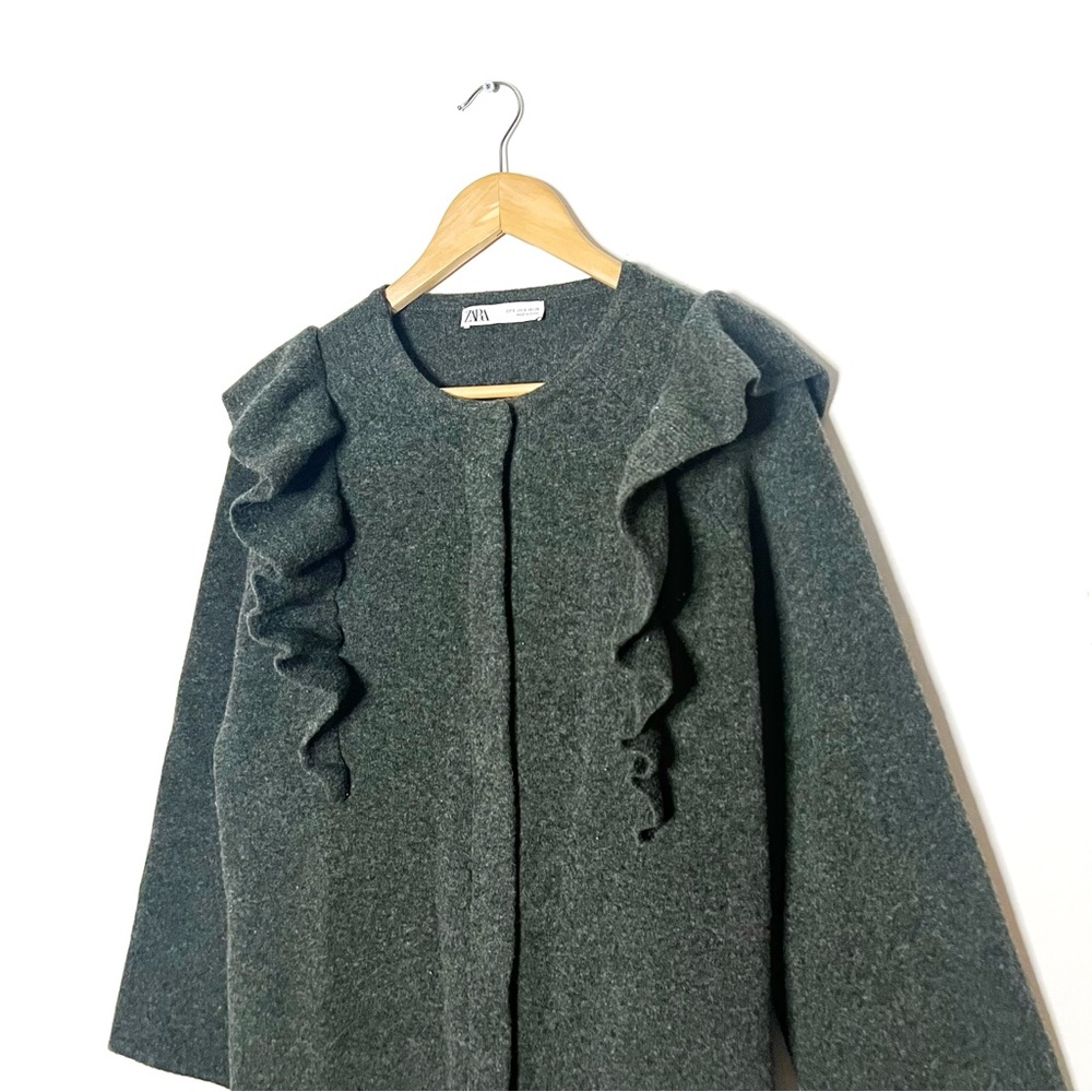 Zara | Wool Ruffle Jacket - Picture 5 of 8